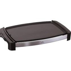 Jata GR204N Plancha de Asar Superficie 44,5x30cm Apta para Lavavajillas, Bandeja Colectora de Salsas 2200W