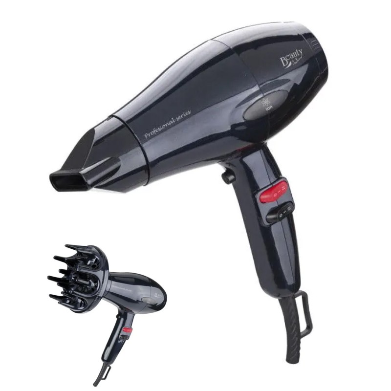 Secador de pelo Iónico Jata SC1013 2000W incluye difusor 3 niveles temperatura 3 velocidades limitador térmico