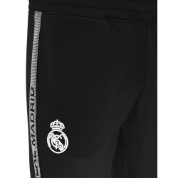 Chándal Real Madrid dos piezas chaqueta y pantalón negro escudo blanco black elite para adulto producto oficial