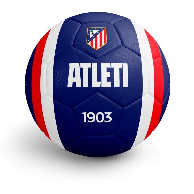 Balón Atlético de Madrid pequeño talla 1 azul producto oficial ideal para menores de 4 años