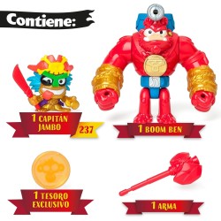 PIRATIX Boom Ben – Gorila articulado Que golpea horizontalmente y con un Disparador.  1 Piratix Exclusivo, 1 Tesoro, 1 proyectil