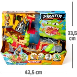 PIRATIX Kraken Ship–Barco Kraken de Piratix.Contiene 1barco Kraken,2Piratix & accesorios exclusivos