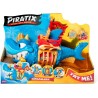 PIRATIX ADVENTURE WORLD King Shark– Tiburón articulado, con una Jaula para capturar a los Piratix rivales.