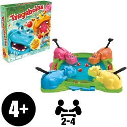 Juego de mesa familiar hipopótamo Tragabolas de 2 a 4 jugadores edad +4 años Hasbro
