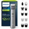 Philips Recortadora de Barba, Máquina Cortar Pelo, Cortapelos Hombre, Kit 12 en 1 Para Cara, Pelo, Orejas, Nariz y Cuerpo,120min