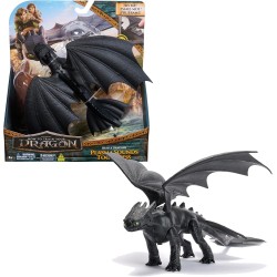 Figura Dragón Desdentao de Batalla de Cómo Entrenar a tu Dragón con Sonidos 33 cm + 4 Años
