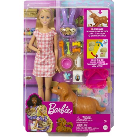 Barbie Perritos recién Nacidos con accesorios edad +3 años Mattel HCK75