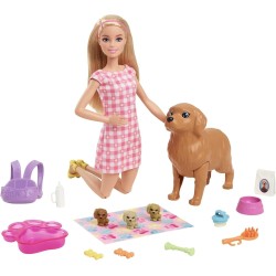 Barbie Perritos recién Nacidos con accesorios edad +3 años Mattel HCK75
