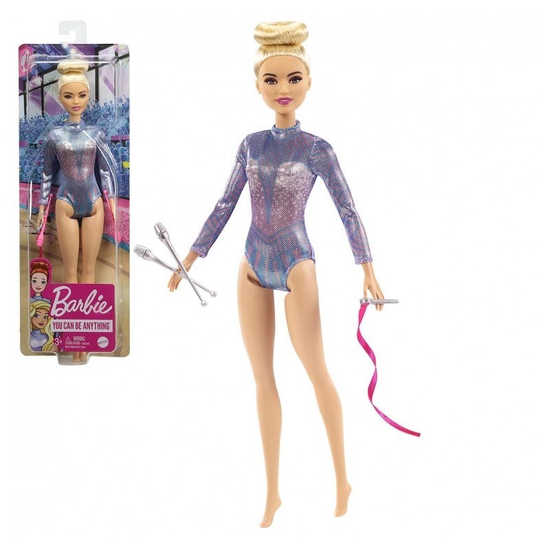 Barbie Gimnasta Rítmica tu puedes ser gimnasta Muñeca Mattel GTN65 edad +3 años