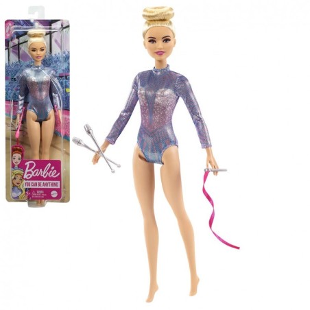 Barbie Gimnasta Rítmica tu puedes ser gimnasta Muñeca Mattel GTN65 edad +3 años
