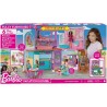 Barbie Casa de muñecas Malibú plegable 2 pisos con 6 habitaciones y muebles, 30 accesorios, +3 años Mattel HCD50