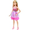 Barbie Muñeca Grande, 71 cm de Alto, con Vestido Rosa y Accesorios de Moda, +3 años Mattel HJY02