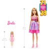 Barbie Muñeca Grande con Cabello Rubio, 71 cm de Alto, con Vestido Rosa y Accesorios, +3 años Mattel HJY02