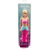 Muñeca Barbie Fantasía Sirena Aleta Rosa pelo liso rubio y largo Mattel HGR05 edad +3años