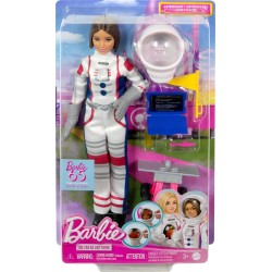 Muñeca Barbie Tú Puedes ser Astronauta con vehículo Espacial y Accesorios, +3 años Mattel HRG45