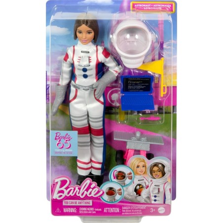 Muñeca Barbie Tú Puedes ser Astronauta con vehículo Espacial y Accesorios, +3 años Mattel HRG45