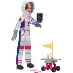 Muñeca Barbie Tú Puedes ser Astronauta con vehículo Espacial y Accesorios, +3 años Mattel HRG45