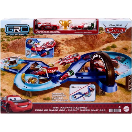 Mattel Disney Pixar Cars Pista para coches con vehículos Rayo McQueen y Francesco, +4 años, HXJ32