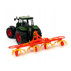 Tractor juguete con remolque carrusel de rastrillo color surtido edad +3 años longitud aprox 33cm