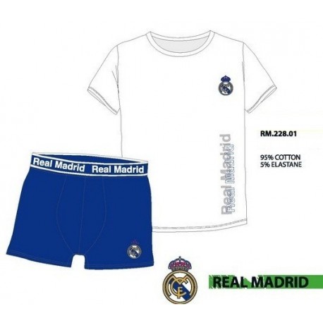 Set interior Real Madrid camiseta y boxer niño