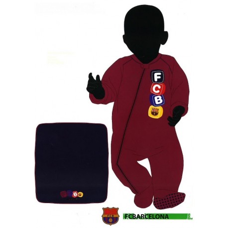 Pelele polar y mantita del FC Barcelona