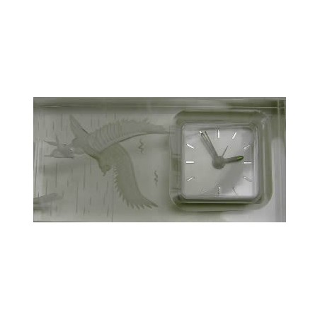Reloj despertador metacrilato dibujo aguila