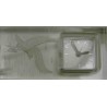 Reloj despertador metacrilato dibujo aguila