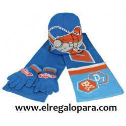 Gorro guantes bufanda Planes Disney Dusty - Tienda de productos oficiales